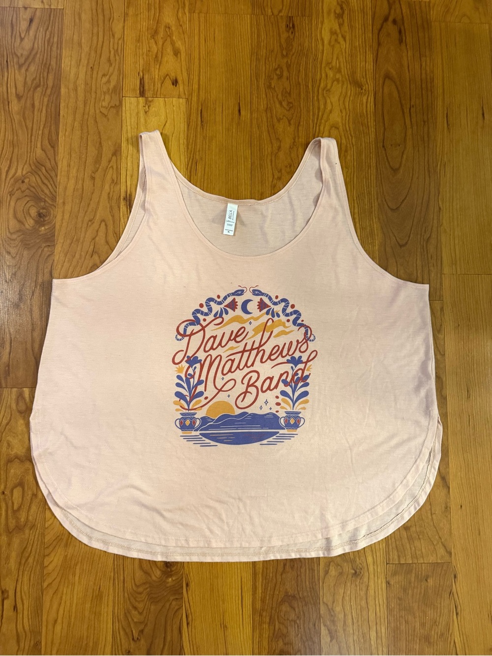 Dave Matthews Band XL Light Pink Tank, EUC